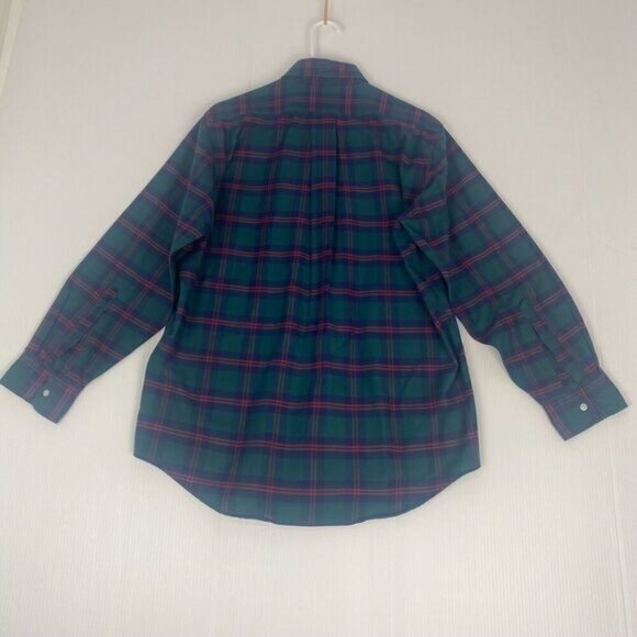 L.L Bean Button Down Shirt Mens SZ 16-33 Striped Long Sleeve Cotton Made in USA - Picture 6 of 11